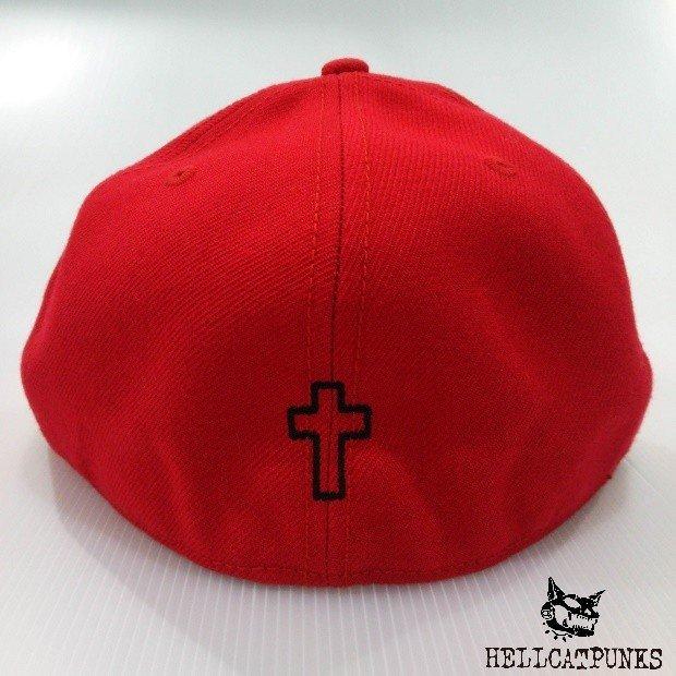 HELLCATPUNKS WAR IS OVER B.B CAP ヘルキャットパンクス ベースボール キャップ ユニセックス RED｜moshpunx｜04