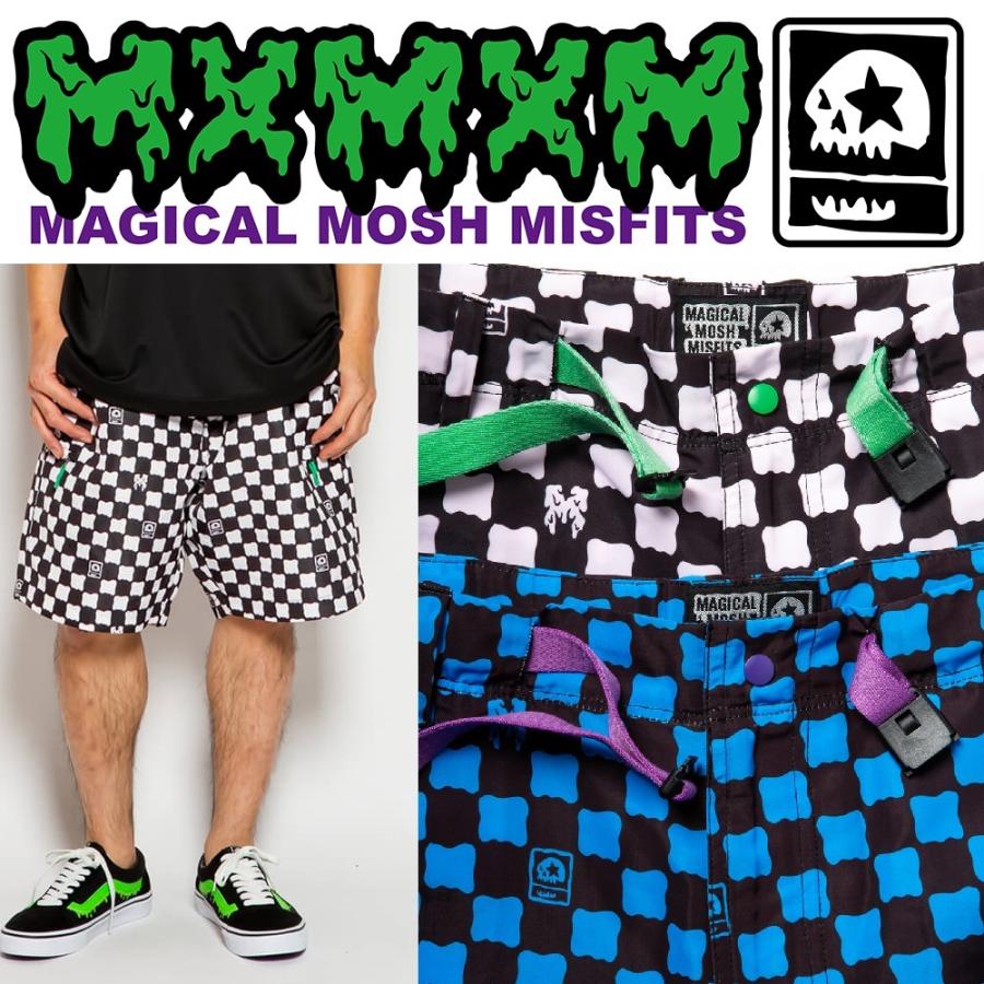 MxMxM CHECKER SHORTS マジカルモッシュミスフィッツ ショーツ ハーフパンツ｜moshpunx