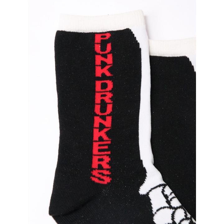 PUNK DRUNKERS（パンクドランカーズ） 骨靴下 ソックス : MOSHMACHINE