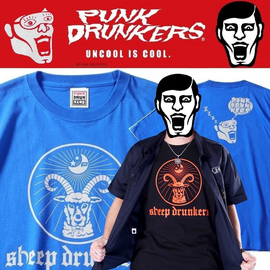 PUNK DRUNKERS PUNKDRUNKERS 酔っぱらって寝るTEE パンク PUNK DRUNKERS PUNKDRUNKERS 酔っぱらって寝るTEE パンク