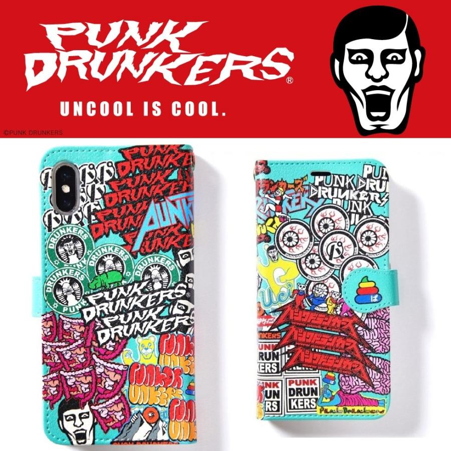 PUNKDRUNKERS 手帳型スマホケース（ステッカー） パンクドランカーズ