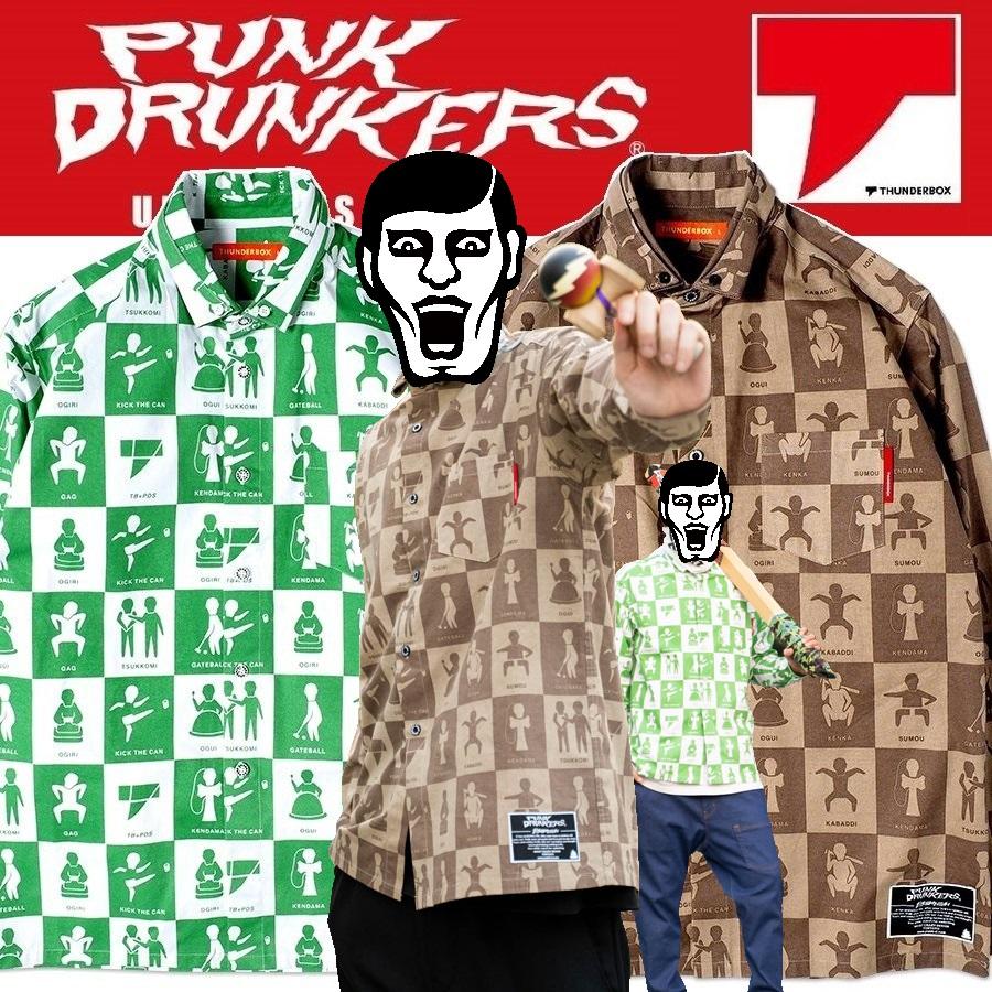 PUNK DRUNKERS PUNKDRUNKERS x THUNDERBOX ピクトグラムシャツ PUNK DRUNKERS PUNKDRUNKERS x THUNDERBOX ピクトグラムシャツ