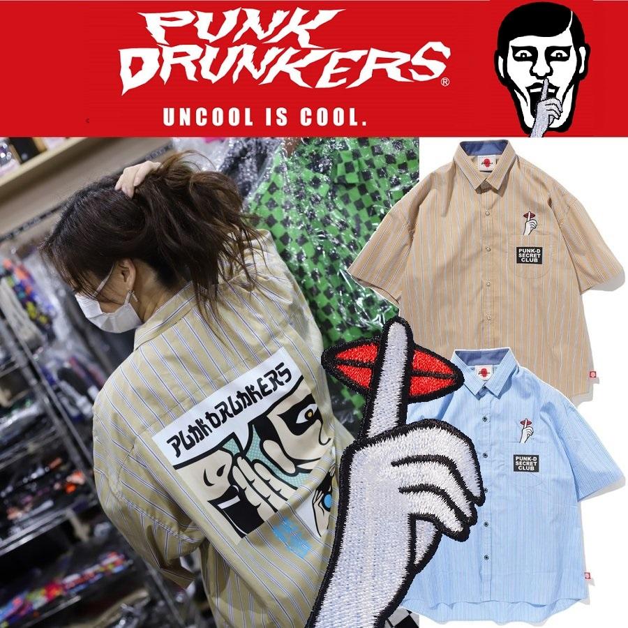 PUNK DRUNKERS PUNKDRUNKERS シークレットストライプシャツ PUNK DRUNKERS PUNKDRUNKERS シークレットストライプシャツ