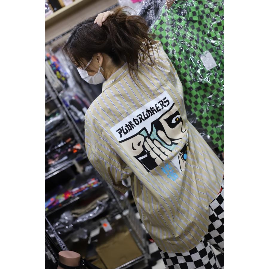 PUNK DRUNKERS PUNKDRUNKERS シークレットストライプシャツ PUNK DRUNKERS PUNKDRUNKERS シークレットストライプシャツ