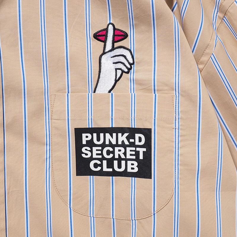 PUNK DRUNKERS PUNKDRUNKERS シークレットストライプシャツ PUNK DRUNKERS PUNKDRUNKERS シークレットストライプシャツ