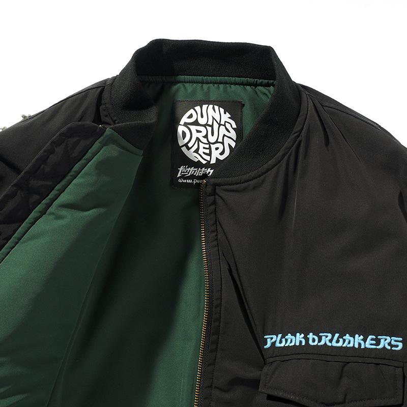 PUNK DRUNKERS PUNKDRUNKERS ポケットいっぱいMA-1.JKT パンク PUNK DRUNKERS PUNKDRUNKERS ポケットいっぱいMA-1.JKT パンク