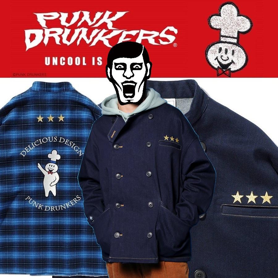 PUNK DRUNKERS PUNKDRUNKERS 三つ星シェフJKT パンク PUNK DRUNKERS PUNKDRUNKERS 三つ星シェフJKT パンク
