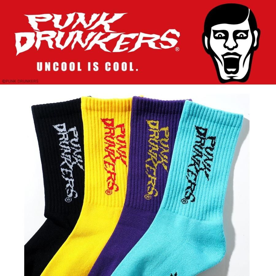 PUNK DRUNKERS（パンクドランカーズ） ギザロゴカラフルソックス