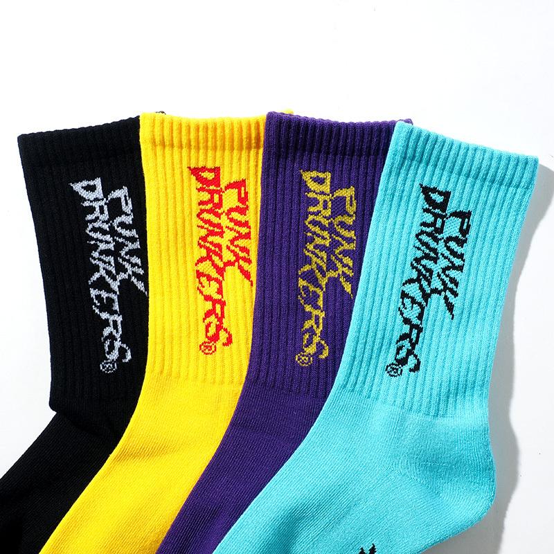 PATRONAGE ロゴ入りカラフルソックス カラフルロゴハイソックス【日本製】(13-15cm トップ グレー): キッズ