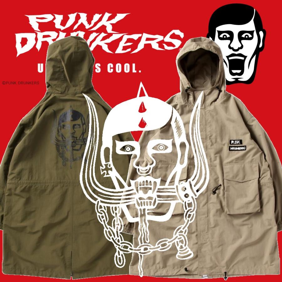 PUNK DRUNKERS PUNKDRUNKERS 牙アイツモッズコート パンク