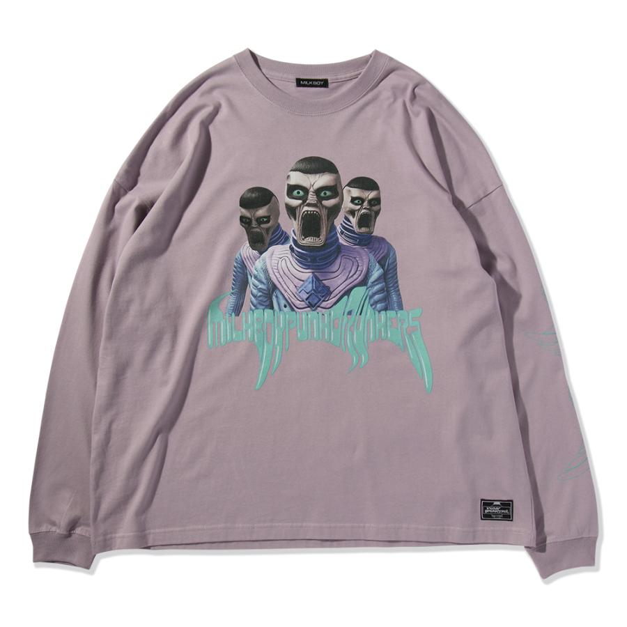 PUNK DRUNKERS PUNKDRUNKERS x MILKBOY ALIEN.BIGロンTEE パンク