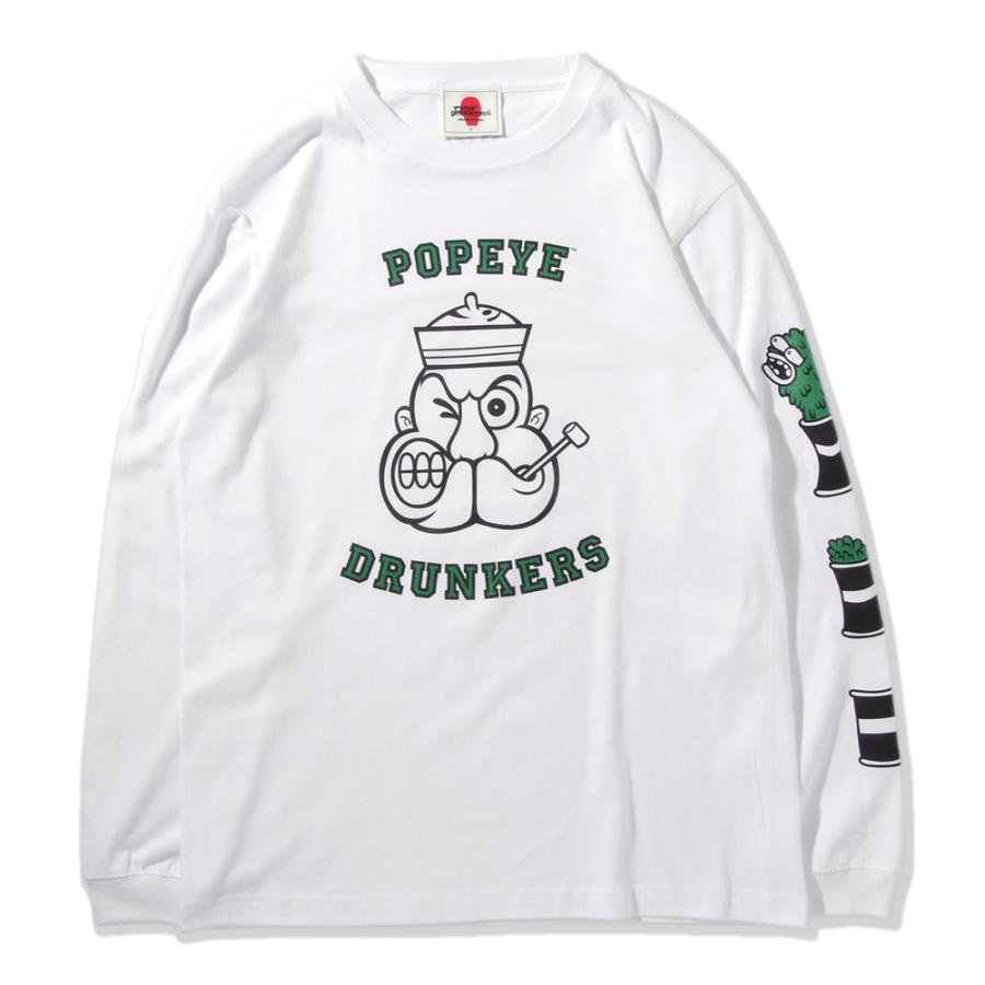 PUNKDRUNKERS x POPEYE ポパイドランカーズロンTEE パンクドランカーズ｜moshpunx｜02