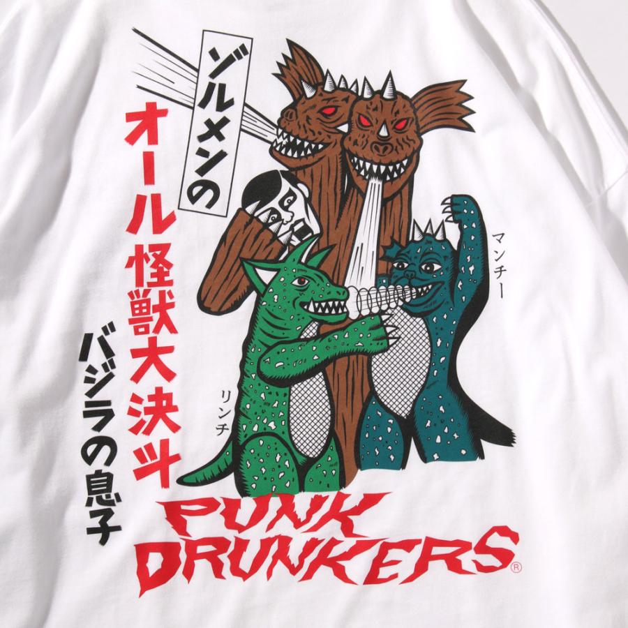 PUNKDRUNKERS x ZOLLMEN オール怪獣大決斗BIGロンTEE パンク 