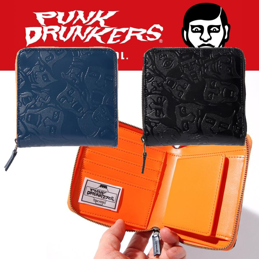 PUNKDRUNKERS アイツ総柄二つ折り財布 パンクドランカーズ : pds-24106 