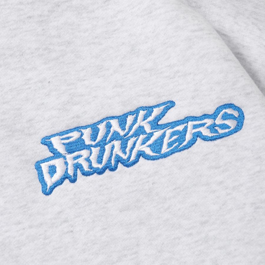 パンクドランカーズ　punk drunkers 刺繍ロゴ付き　りーあ PUNK DRUNKERS（パンクドランカーズ） ギザロゴZIPパーカ