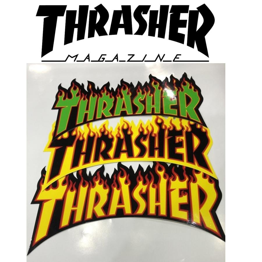 予約中 Thrasher Flame Logo Medium Sticker スラッシャー フレイムロゴ ミディアムステッカー Wantannas Go Id