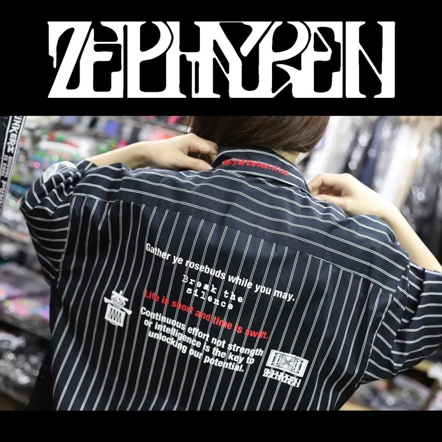 ZEPHYREN WORK SHIRT - Wish y'all the best of luck - STRIPE ゼファレン 半袖｜moshpunx