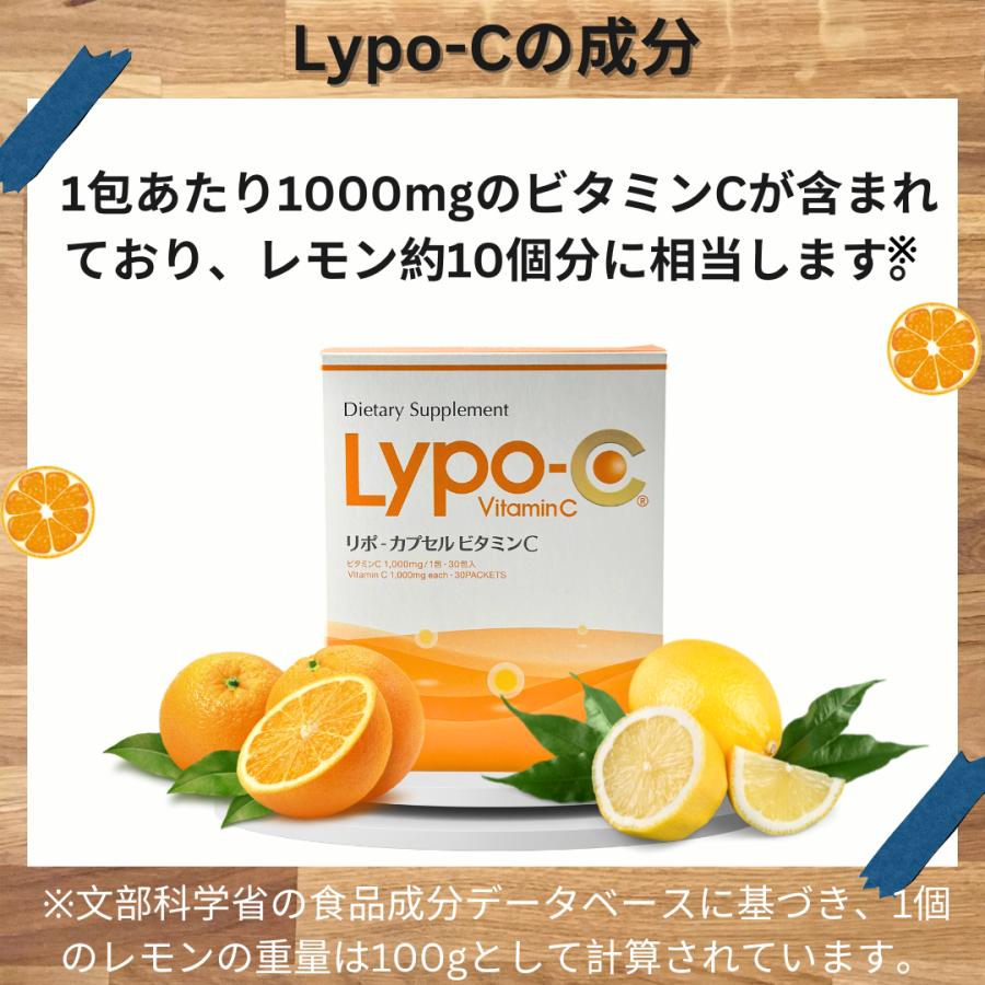 Lypo-C Lypoc リポ・カプセルビタミンC リポシー 30包入(1箱分 Lypo-C Lypoc リポ・カプセルビタミンC リポシー 30包入(1箱分