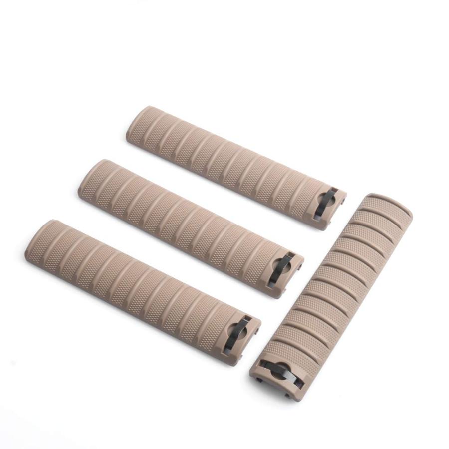 Knights Armament II type RIS レールカバー 4個セット 20mm KAC URX ナイツ 全長16cm 4個 DE ...