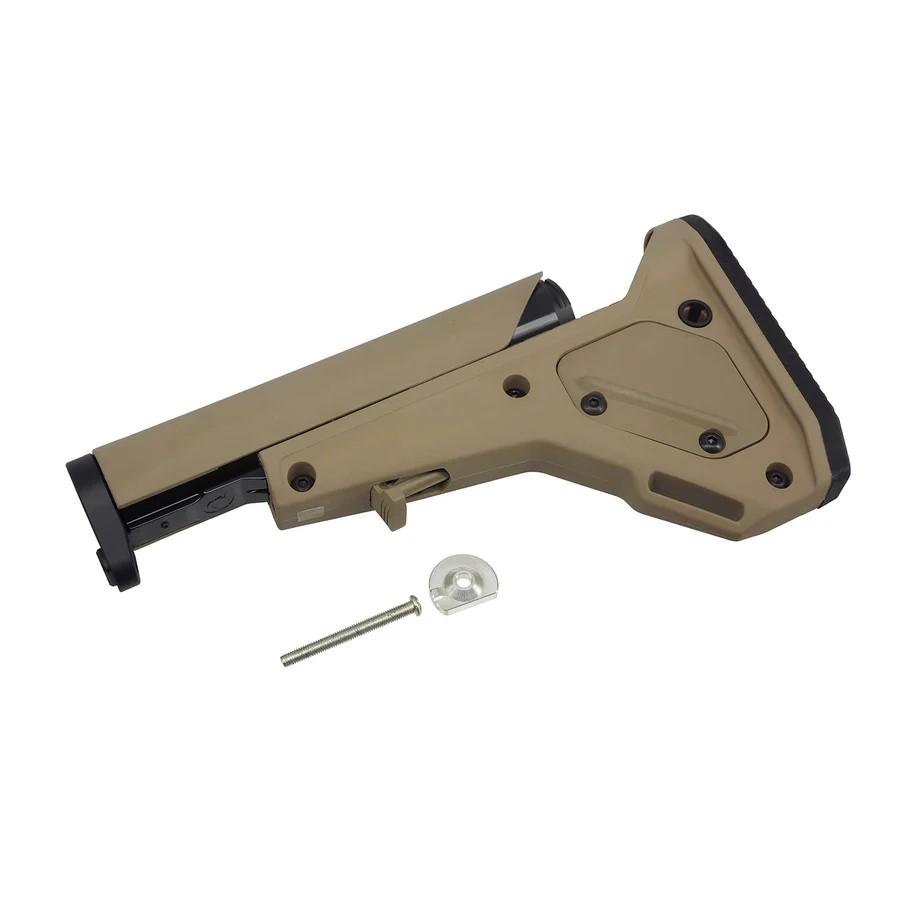 [E\u0026C] UBR Gen.2 スタイル リトラクタブルストック for AR / M4 AEG｜装備演出×剛性強化×調整自在！電動ARをモダナイズする高機能ストック [MP224-DE]_1