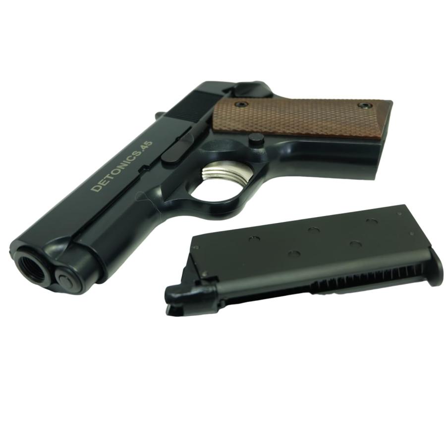 東京マルイ　デトニクス　DETONICS 45 ガスブローバック Amazon | DETONICS.45 Black（ガスブローバックガン フルセット