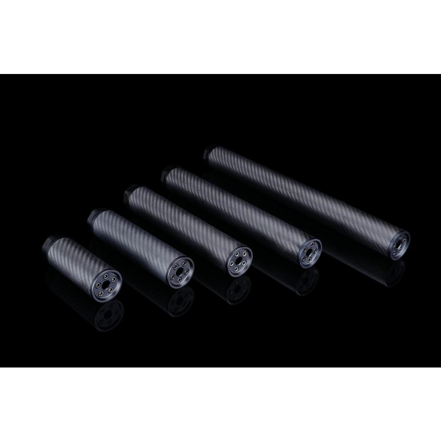 【SILVERBACK】カーボン ダミーサプレッサー 175mm ミディアムタイプ 14mm 逆ネジ（軽量＆高耐久！静音効果を強化カーボンサプレッサー）SBA-SIL-33の画像
