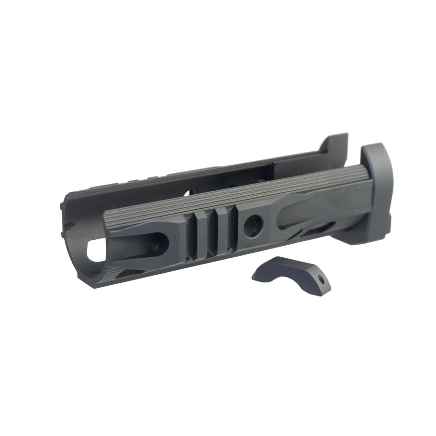 【SAMOON】GHK AK 74U／GK105 GBB対応 SLRスタイルCNCレールハンドガード｜軽量アルミ×高剛性×20mmレール搭載で拡張性抜群！リアル外観を追求【SLR-74-HAND】の画像