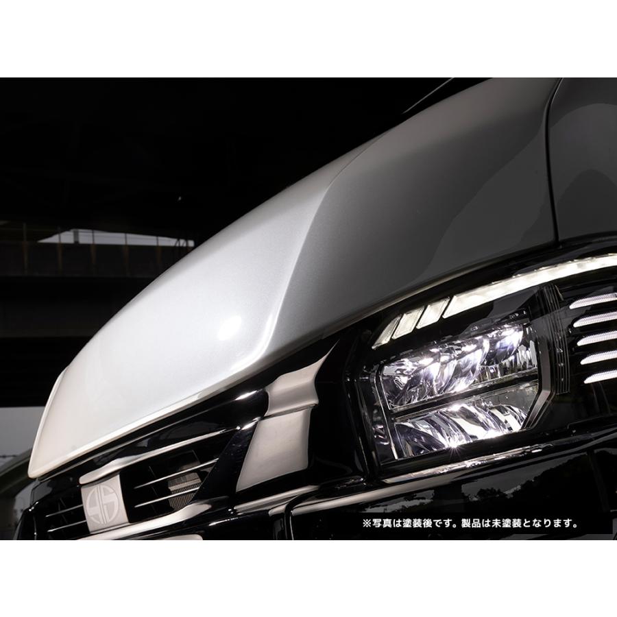 415コブラ ハイエース 1〜7型 By2 NEO ボンネット 未塗装〔CB-W-S7BN〕ワイド スーパーロング | ラブラーク HIACE 交換タイプ バイツー ネオ FRP｜mostprice｜03