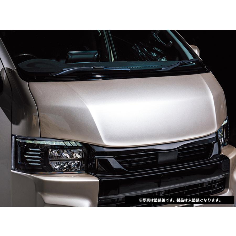 415コブラ ハイエース 1〜7型 By2 NEO ボンネット 未塗装〔CB-W-S7BN〕ワイド スーパーロング | ラブラーク HIACE 交換タイプ バイツー ネオ FRP｜mostprice｜04