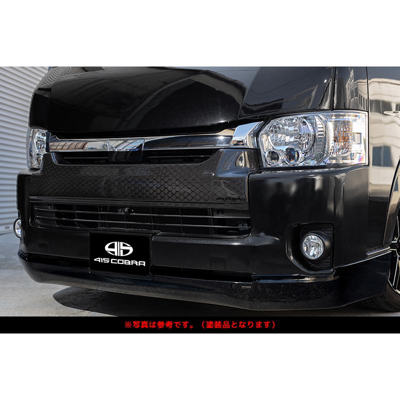 【415コブラtype-Rフロントリップスポイラー】200系ハイエースワイド 200系ハイエースワイドボディ4型〜現行フローティングリップ