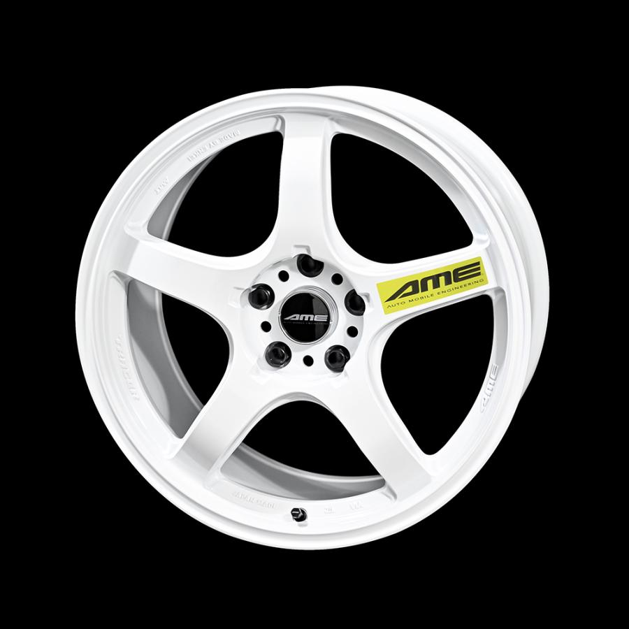 AME トレーサー GT-V 18インチ 8.5J 45 5-100 レーシングホワイト FACE1 ホイール1本 | 共豊 TRACER GTV 白 ホイール エンケイ 86 BRZ カローラスポーツ｜mostprice｜03