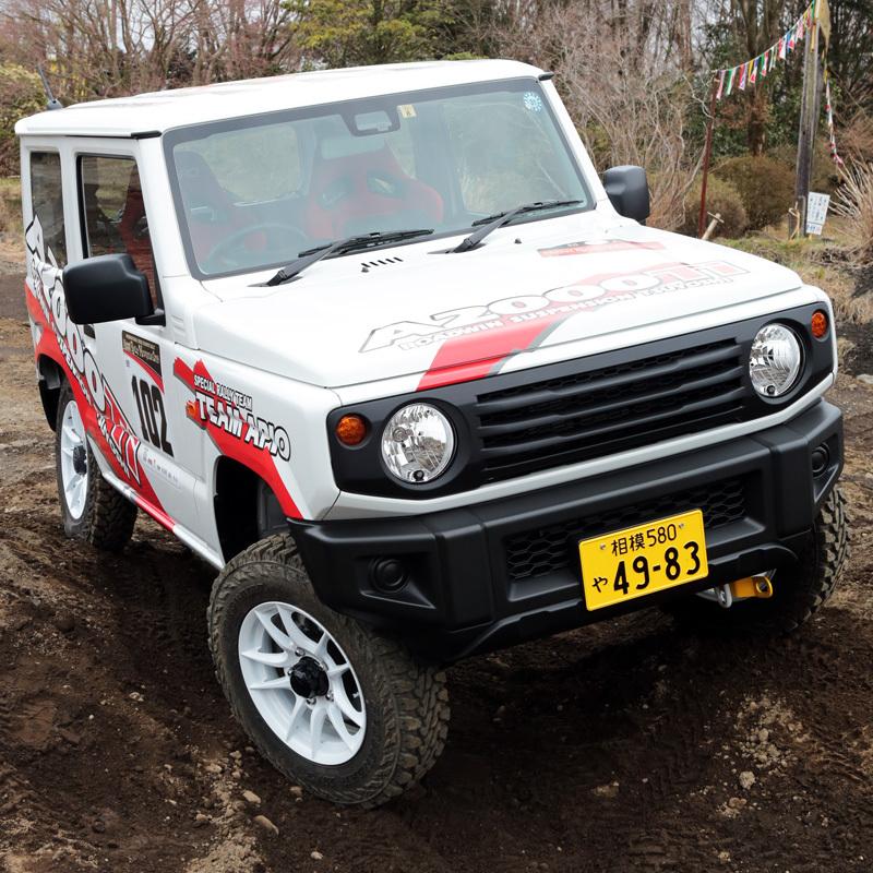 APIO アピオ ABSタクティカルフロントグリル ジムニー ジムニーシエラ〔3033-6〕 | SUZUKI スズキ JIMNY JB64 JB74 ABS樹脂 艶消し黒 塗装済み 車検対応｜mostprice｜07