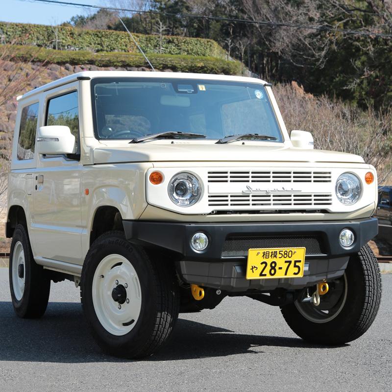 APIO - アピオ タクティカルバンパー据えつける車用向こう正面左引っ張ること引っかかり 9粍厚 ジムニー ジムニーシエラ FL 黄み〔3070-36L〕| JIMNY JB64 JB74 車検相応う品