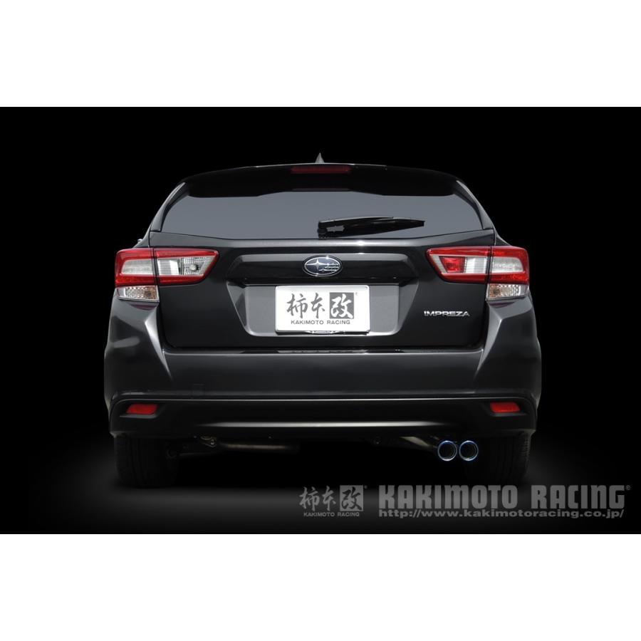 柿本改マフラー Class KR スバル インプレッサスポーツ GT系 hanatora_b71357-04