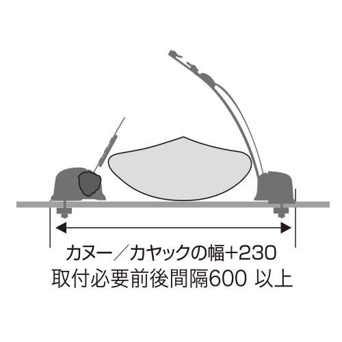INNO カーメイト ルーフキャリア イノー inno アタッチメント 〔XA445  