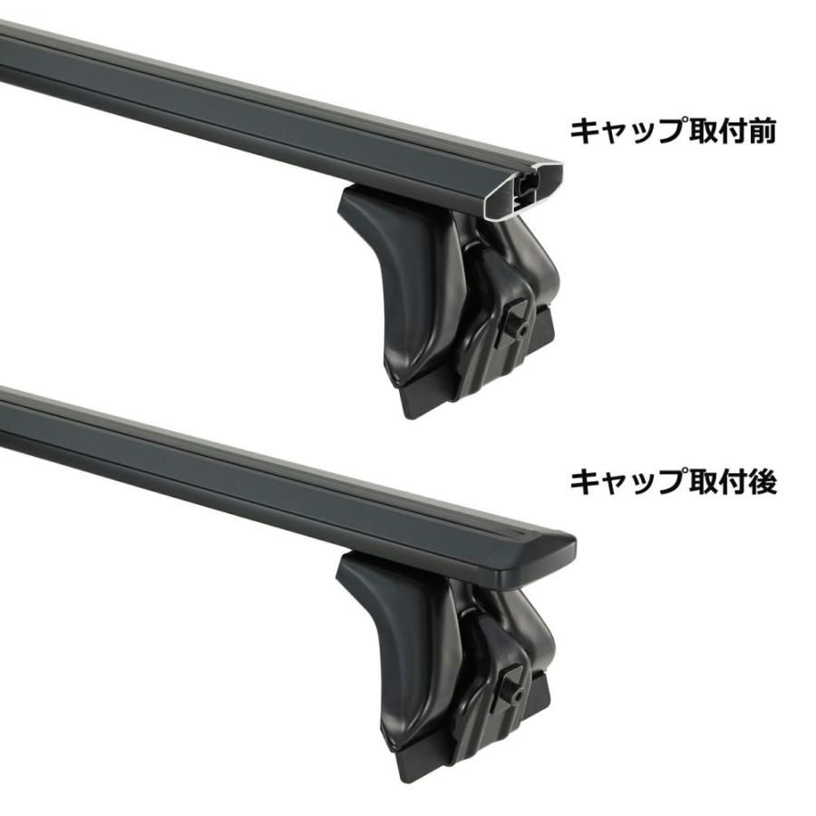 INNO ドリップエアロベースセット ハイエース用 エアロバー 3本〔XD203〕| イノー カーメイト ルーフキャリア取付セット HIACE 200系 標準ボディ 標準ルーフ_2