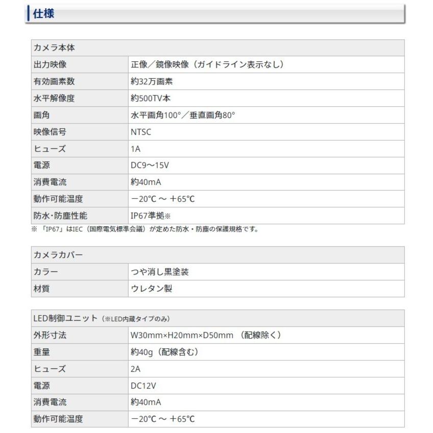 Data System（データシステム） 車種別サイドカメラキット シングル