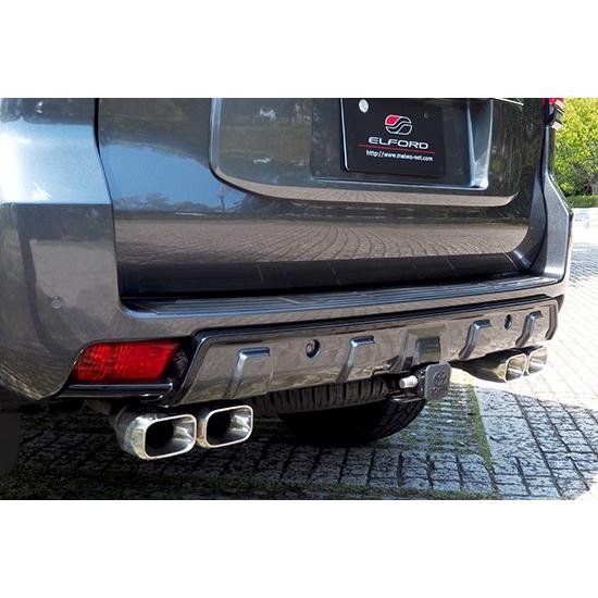 ELFORD トヨタ ランドクルーザープラド スプリット4本出しマフラー