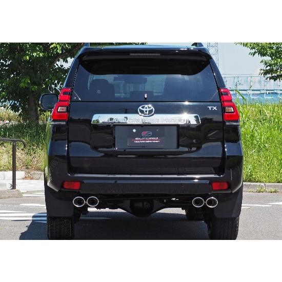 ELFORD トヨタ ランドクルーザープラド スプリット4本出しマフラー