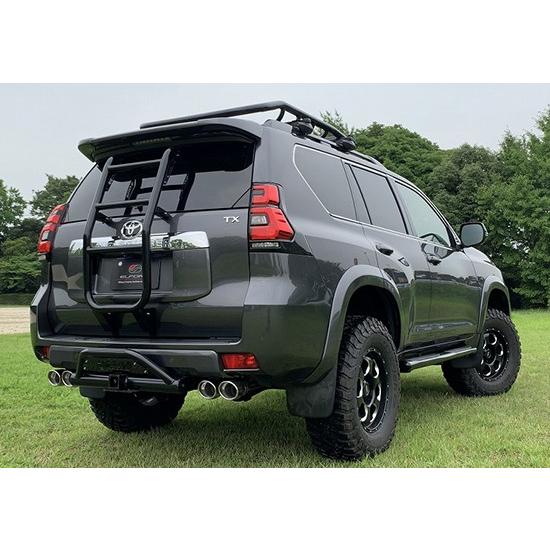 ELFORD トヨタ ランドクルーザープラド スプリット4本出しマフラー