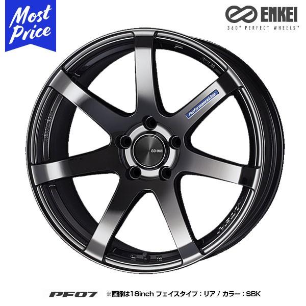 【コンケイブ！】ENKEI PF07 R-FACE 8.5J-18 +35 4本 ENKEI（エンケイ） パフォーマンスライン PF07 ピーエフ ゼロセブン 17