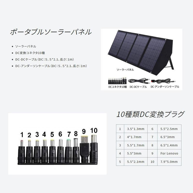 岐阜バッテリー ポータブルソーラーパネル 折りたたみ式 自立スタンド