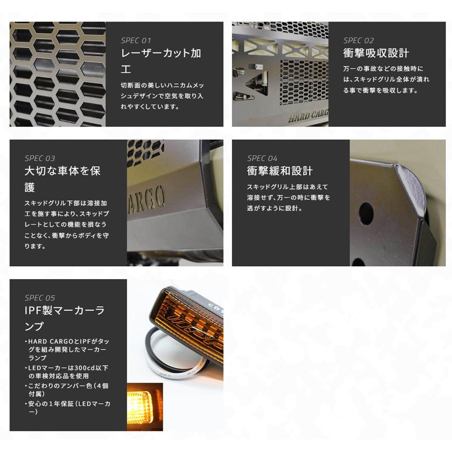 HARD CARGO（ハードカーゴ） HARD CARGO LEDスキッドグリル ハイゼット