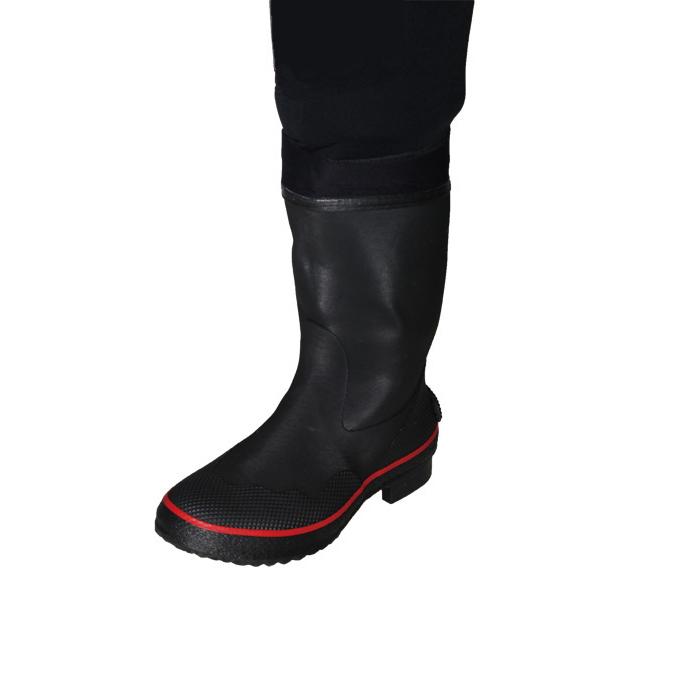 阪神素地 胴付長靴 先丸 ラバー底 CF-403 ブラック | 24cm／25cm／26cm