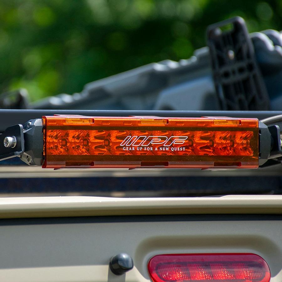 IPF LEDライトバーシングルレンズカバー アンバー 2個セット〔C-610 ×2  