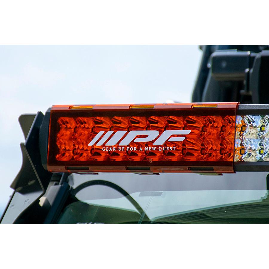 IPF LED ライトバーダブルレンズカバー アンバー 2個セット〔C-612 ×2  