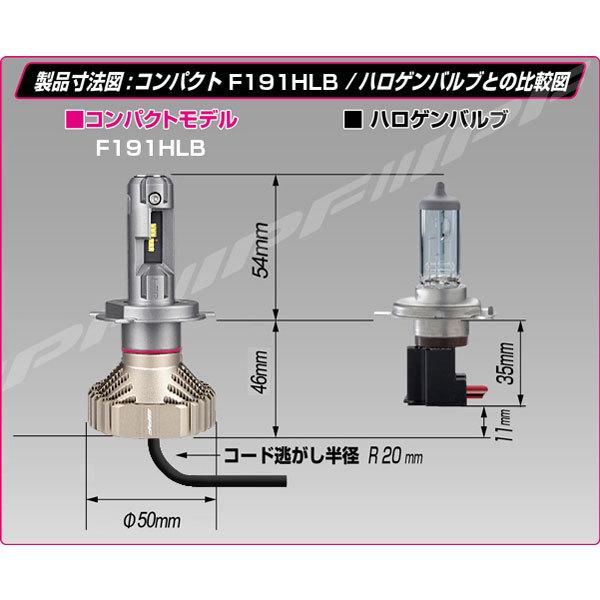 IPF IPF LED ヘッドランプバルブ Fシリーズ H19 HI/LO切替 6500K 12V