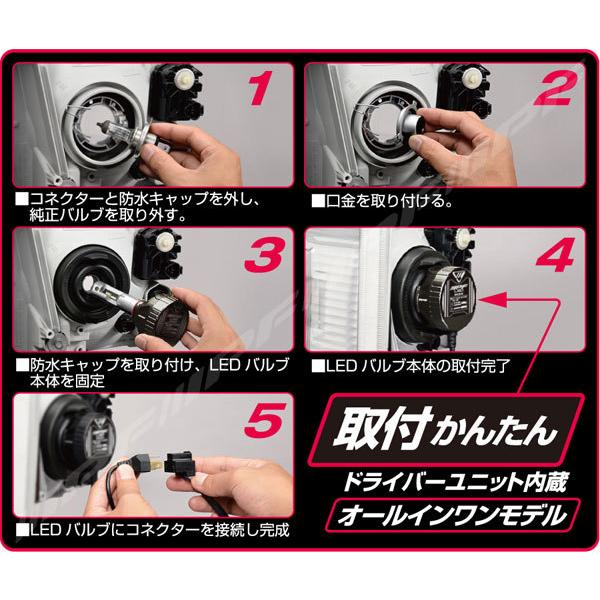 IPF IPF LED ヘッドランプバルブ Fシリーズ H4 HI/LO切替 白色光 6500K