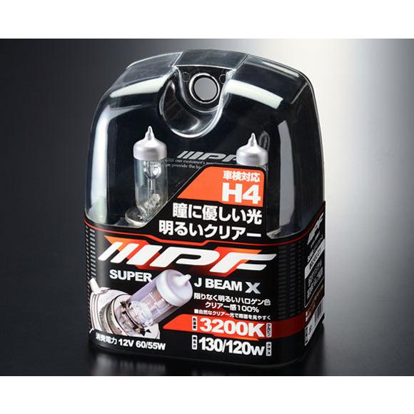 未使用　IPFハロゲンH4ポジション無し 60/55W IPF スーパーJビーム X クリアー 3200K H4 12v 60/55w〔J61〕| アイ