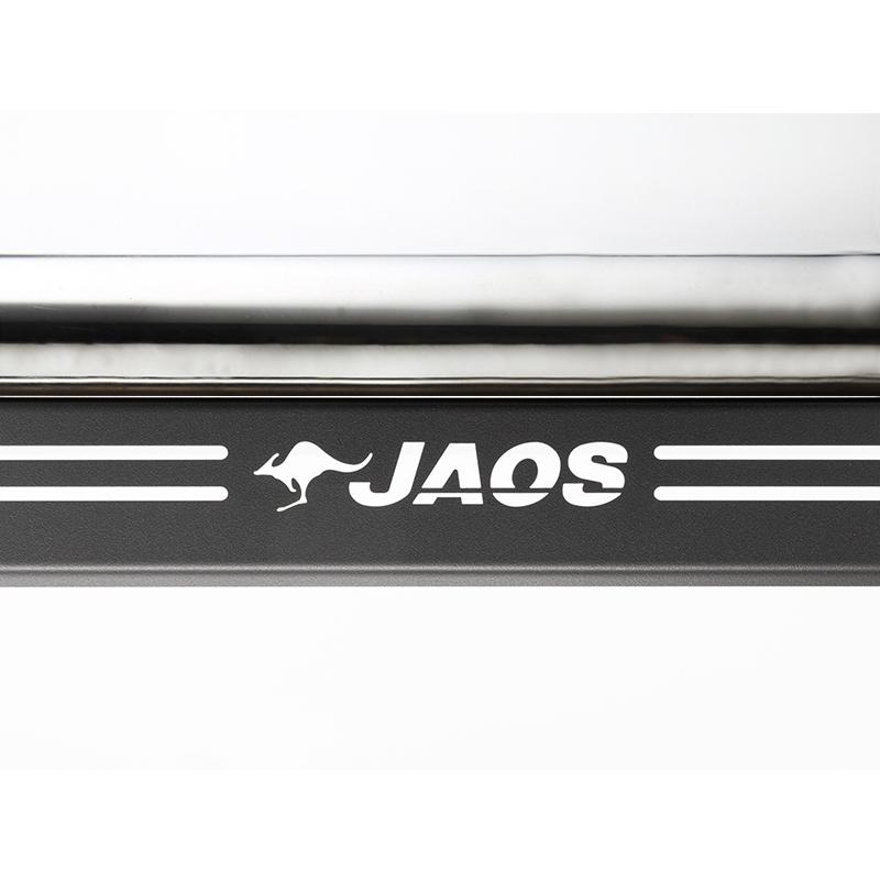 JAOS（ジャオス） フロントスキッドバー ポリッシュ/ブラック ミツビシ
